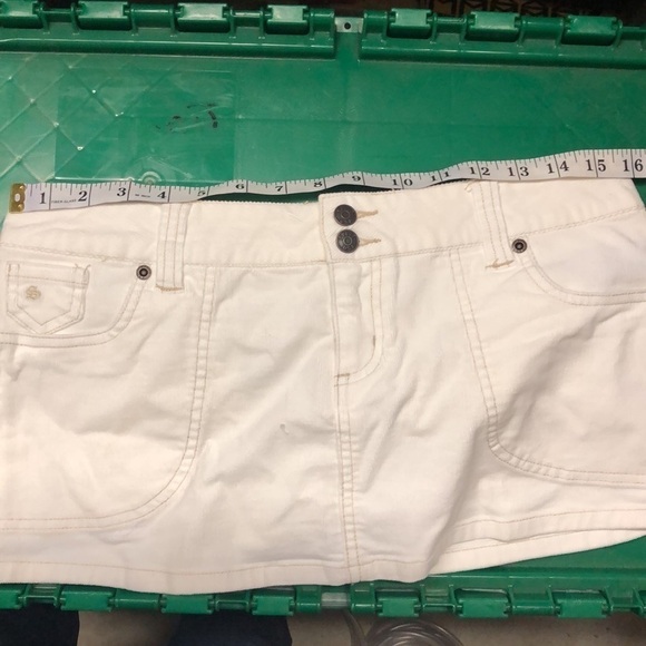Split Clothing Juniors Corduroy White Mini Skirt - Picture 9 of 9